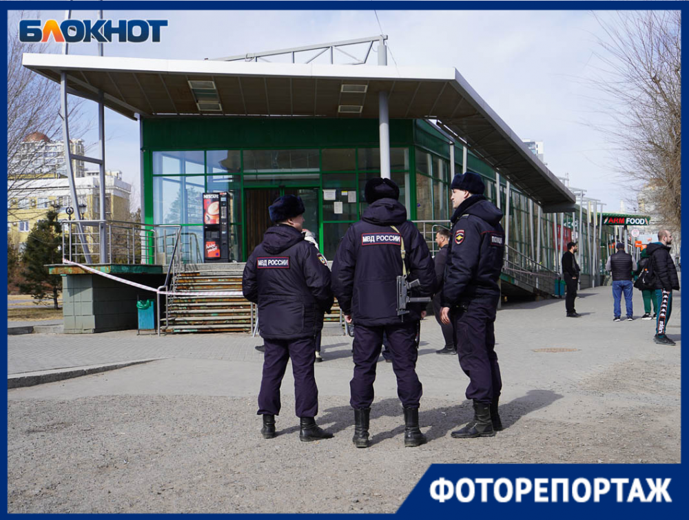 Полицию с мигалками стянули в центр Волгограда ради сноса крупного бизнес-объекта