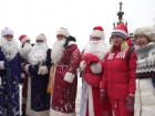 В Волгограде 50 Дедов Морозов спели песню «В лесу родилась елочка»