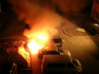 В Волгограде из-за короткого замыкания сгорел микроавтобус