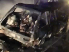 Появилось видео с места смертельного ДТП с двумя трупами в Волгоградской области
