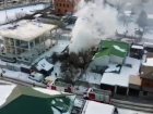 Пожар на западе Волгограда снял на видео квадрокоптер