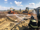 Пожар на магистральном газопроводе в Волгоградской области: видео с места ЧП