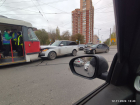 Трамвай смял Range Rover в Волгограде