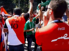 Противостояние болельщиков Египта и Саудовской Аравии сняли на видео в Волгограде