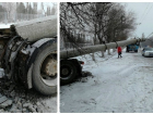 Тягач снес столб и намотал провода на колесо в Красноармейском районе Волгограда