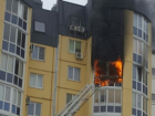 Новая многоэтажка загорелась в Дзержинском районе Волгограда