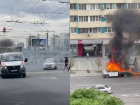 Фургон "Концессий теплоснабжений" загорелся в центре Волгограда