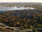 На 300 метров выше деревьев: масштабы пожара на Ангарском в Волгограде сняли на видео