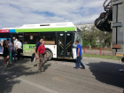Волгоградский автобус "Питеравто" столкнулся с мусоровозом: есть пострадавшие