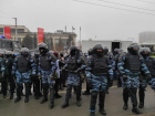 Массовые задержания участников на площади Ленина в Волгограде попали на видео