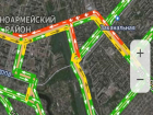 Пробка в Красноармейском снова заблокировала юг Волгограда