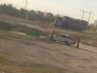 Неизвестные поселились в палатке около оживленной магистрали Волгограда