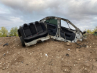 Опубликованы фотографии с места жуткого ДТП с тремя погибшими в Волгоградской области