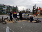 После скандала в СМИ чиновники Городища продемонстрировали высокую скорость в ремонте тротуарной плитки