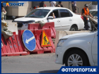 Адовая пробка на Рабоче-Крестьянской попала в объектив фотографа в Волгограде