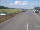 Молоковоз вылетел с трассы в Волгоградской области: водитель в больнице
