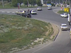 На видео попало ДТП с мотоциклистом в Волгограде