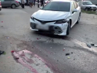 На видео попали последствия тройного ДТП в Волгограде, в котором погиб случайный пешеход