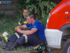 Пожар на 2000 квадратов тушили на юге Волгограда