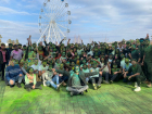 Посетители ЦПКиО позеленели в праздник 8 Марта