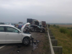 Под Волгоградом Ford Focus протаранил Daewoo Nexia и Hyundai Accent
