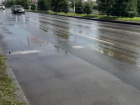 Первую продольную залило водой у Царицынской оперы в Волгограде