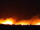 Под Волгоградом стена огня надвигается на хутор: видео
