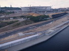 Строительство рокадной дороги и стадиона «Волгоград Арена» сняли с высоты птичьего полета