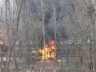 "Там люди остались?": горящую маршрутку сняли на видео в Волгограде