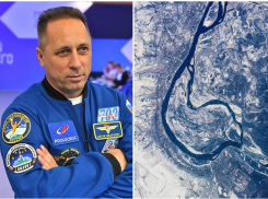 Заснеженный Волгоград показали из космоса