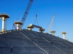 Начат монтаж уникальной крыши на стадионе «Волгоград Арена»