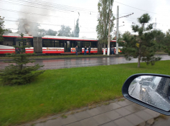 В Волгограде задымился скоростной трамвай 