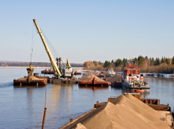 На реке Ахтуба открыто крупное месторождение песка