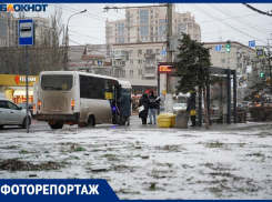 Ливневый снег прошел в Волгограде: как преобразился город