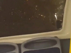 «Я не знаю как выжила девушка»: в Волгограде неизвестный разбил стекло автобуса
