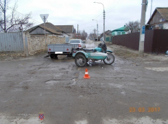 Пожилой байкер попал в больницу по вине водителя LADA Priora 