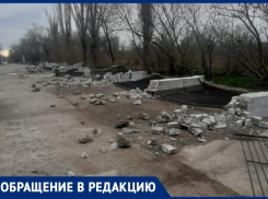 Ограды с кирпичными опорами снесли с помощью «Нивы» у ДК тракторного завода: волгоградцы сняли видео