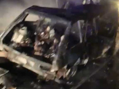 Появилось видео с места смертельного ДТП с двумя трупами в Волгоградской области