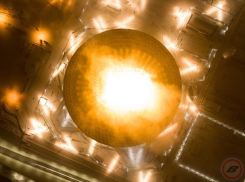 Странное свечение со стадиона «Волгоград Арена» снял волгоградский блогер