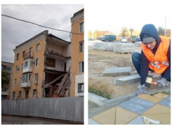 Место взорвавшегося в Волгограде дома закатывают в плитку