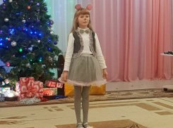 Елизавета Хамидулина в костюме мышки в конкурсе «Детский новогодний костюм-2020»