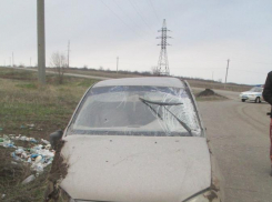 Под Волгоградом пьяная автоледи перевернулась на «Ладе Калина»: 2 пострадали