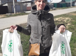 Многодетным семьям в Волгограде выдали продуктовые наборы