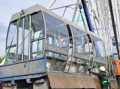 Отработавшее с 2018 года колесо обозрения начали разбирать в ЦПКиО