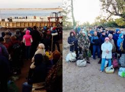 Волгоградцы несколько часов мерзли на острове, брошенные властями без транспорта