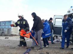 Опубликовано видео с места ДТП с погибшими пятилетними детьми под Волгоградом