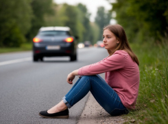 Сидящую на обочине девушку сбила автомобилистка и уехала под Волгоградом
