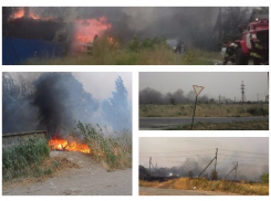 Горят жилые дома по всему Волгограду 