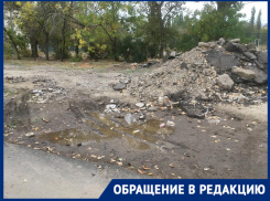 «В плохую погоду надо брать костыли», - волгоградка возмущена состоянием дороги около ДШИ