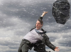 Штормовое сообщение захватило два района Волгоградской области 